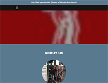 Tablet Screenshot of ghostsoflincoln.com